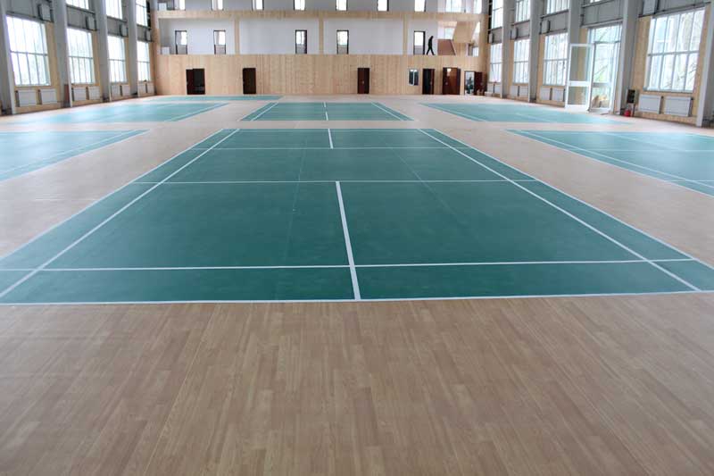 羽毛球塑膠地板圖片 羽毛球塑膠地板有哪些特點?