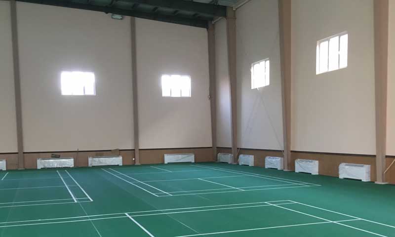 羽毛球場地塑膠 羽毛球場地塑膠價格“振幅”小于木地板